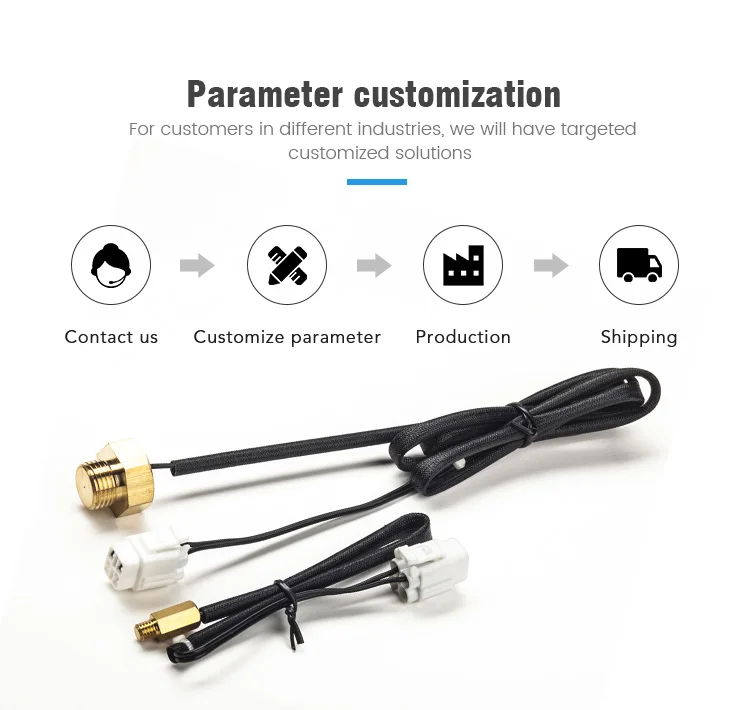 Ip68 Waterproof Pt1000 Temperature Sensor Datasheet 2.252k 3580k 0.1 1