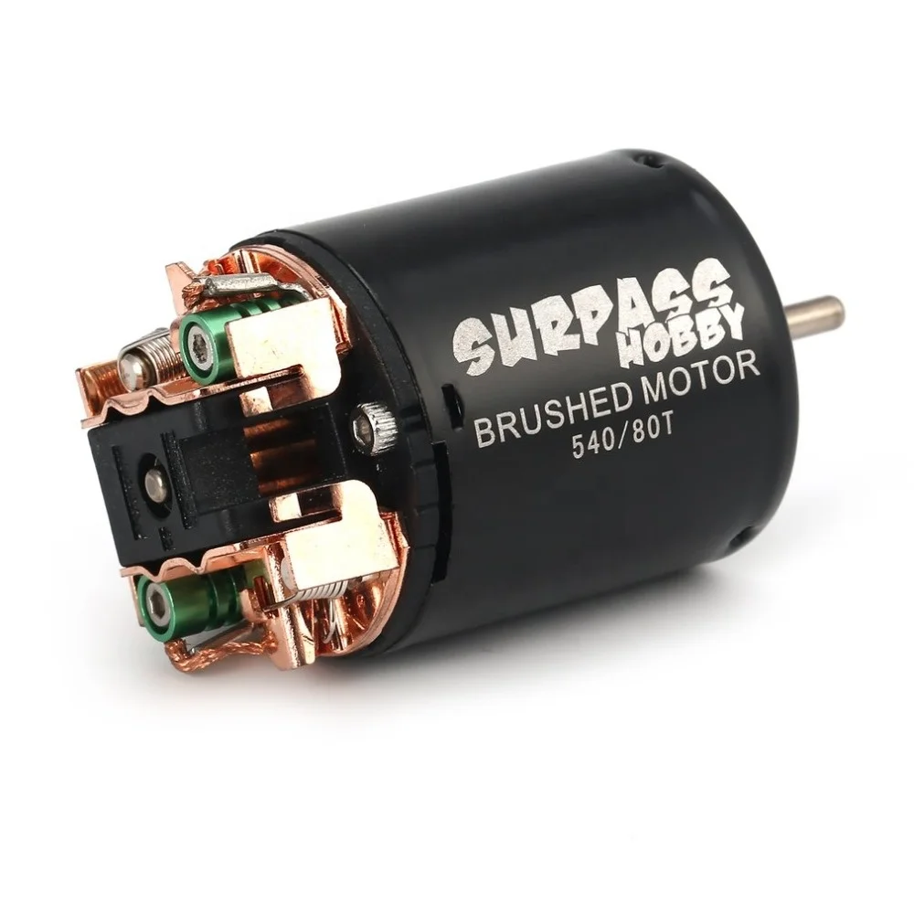 Surpass 540 13T 17T 21T 23T 27T 35T 45T 55T 80T Brushed Motor for RC Car  1/10 Rock Crawler 4WD Vehicle RC Car Parts RC Motor