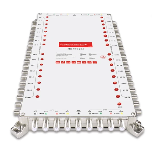 9 in 32 Output Satellite Multiswitch Cascade Multiswitch Diseqc 2.0 c Ku Band Multiswitch