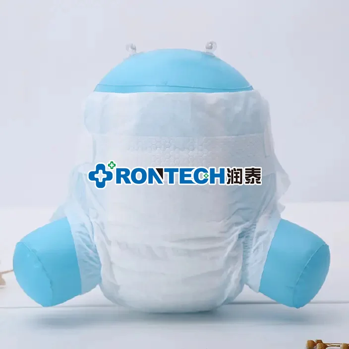 Fully Automatic High Speed Full Servo  Waistband Baby Diaper Production Line Highly Absorbent Lovely Baby Diaper Making Machine