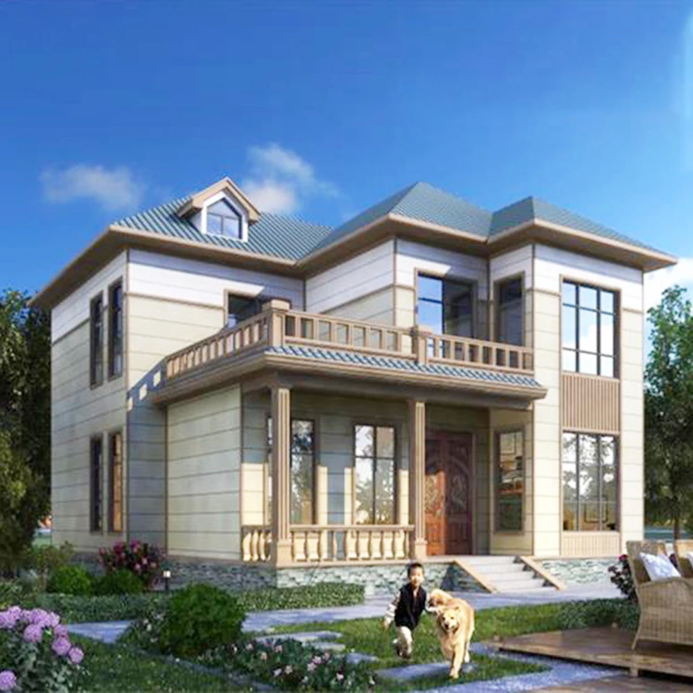 Light Gauge Steel Frame Prefabricated Houses Easy to Assemble