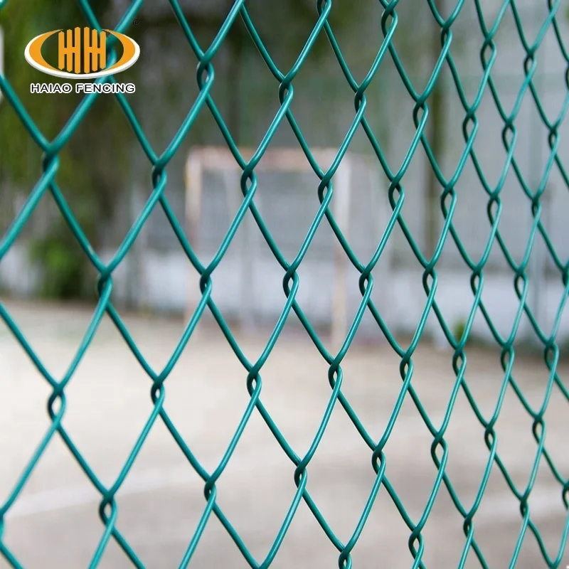 6x10 Galvanized Chain Link Mesh Fence Diamond Shape PVC Coated Wire Mesh 6 Feet High for Jamaica
