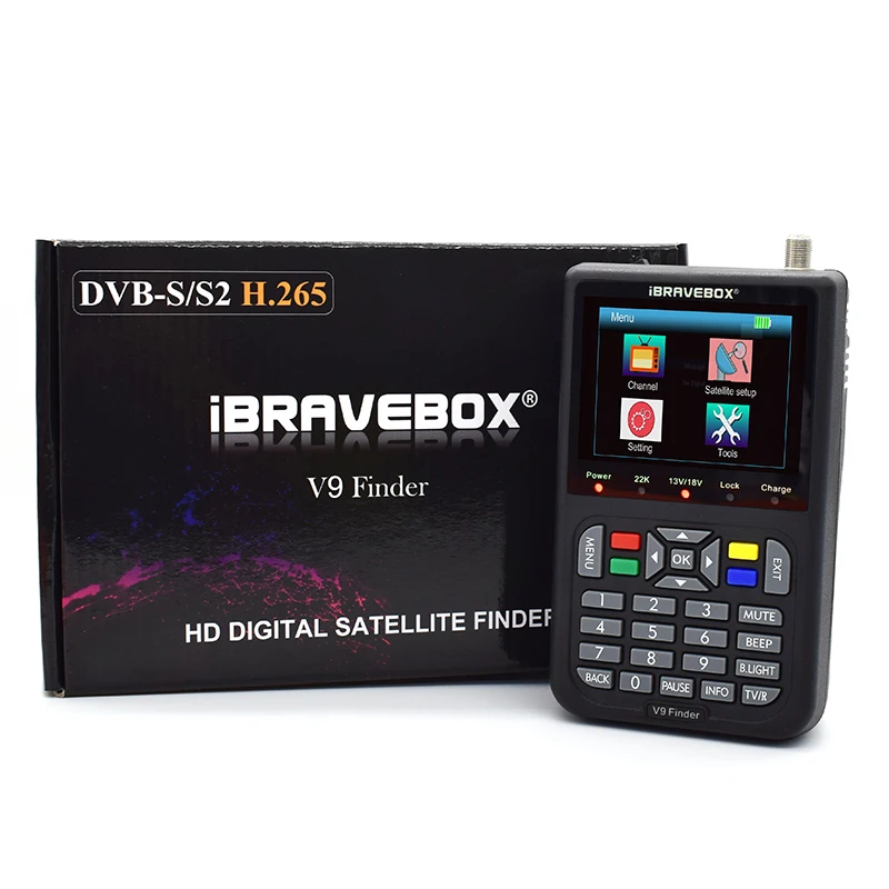 V9Finder Full HD Digital TV Receiver Satellite Signal MPEG-4 H.265 DVBS2 Sat Finder