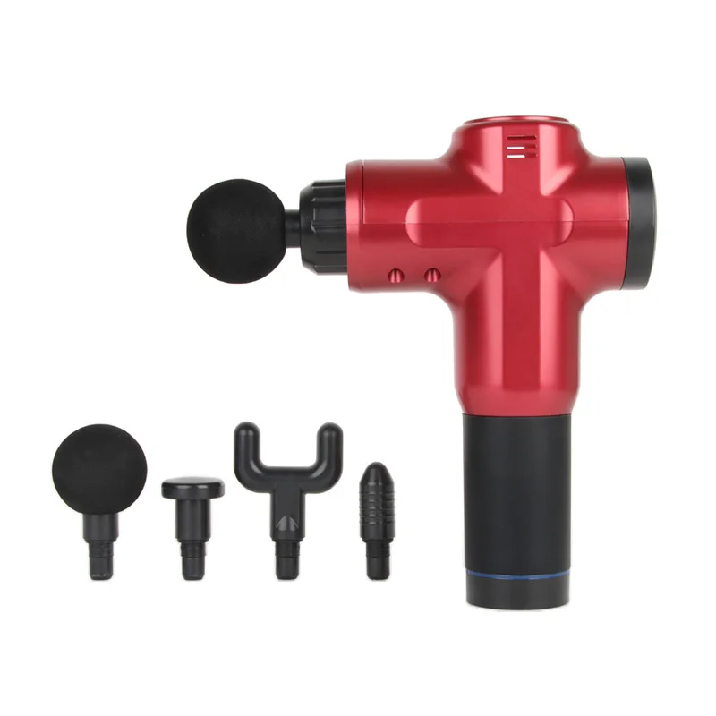 Pistolet de massage percussif professionnel | Affichage LCD à 32 vitesses avec plusieurs têtes de massage