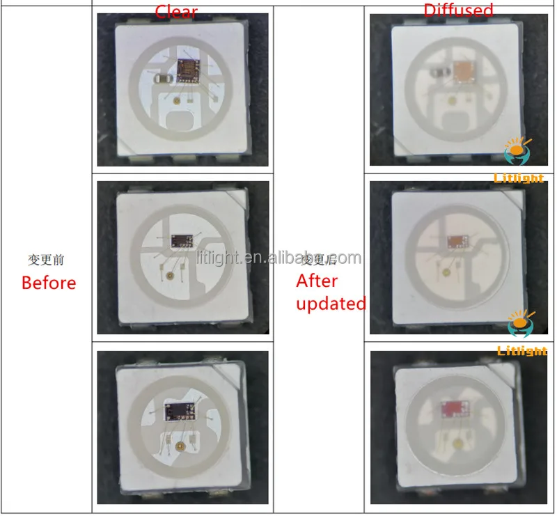 Programmable WS2815 Digital IC Built in LEDs 2815 High Voltage 5050 RGB SMD LED WS2815E WS2815B 12v Chip Addressable for Strip