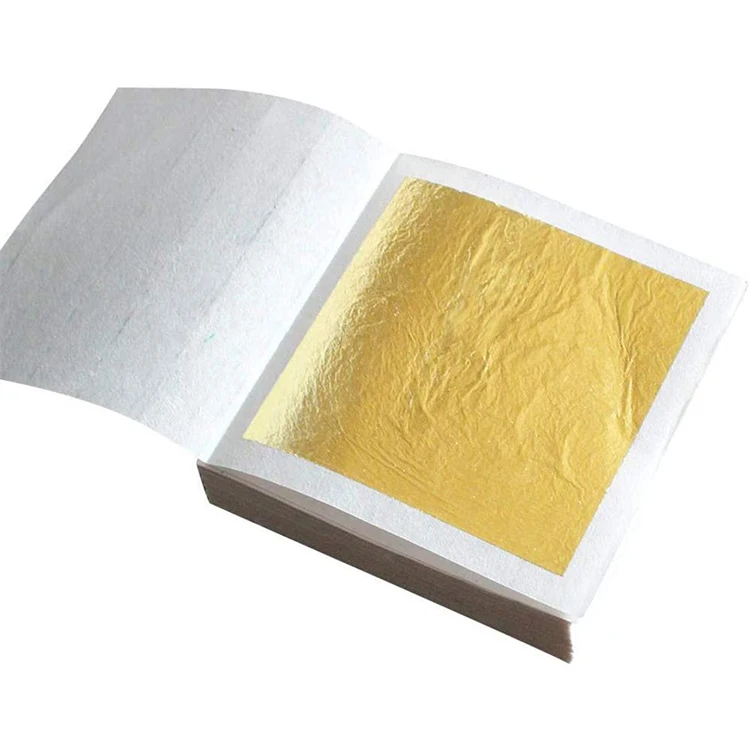 1pack Paper Foil Decoration, Gold Leaf Gilding Metallic Foil