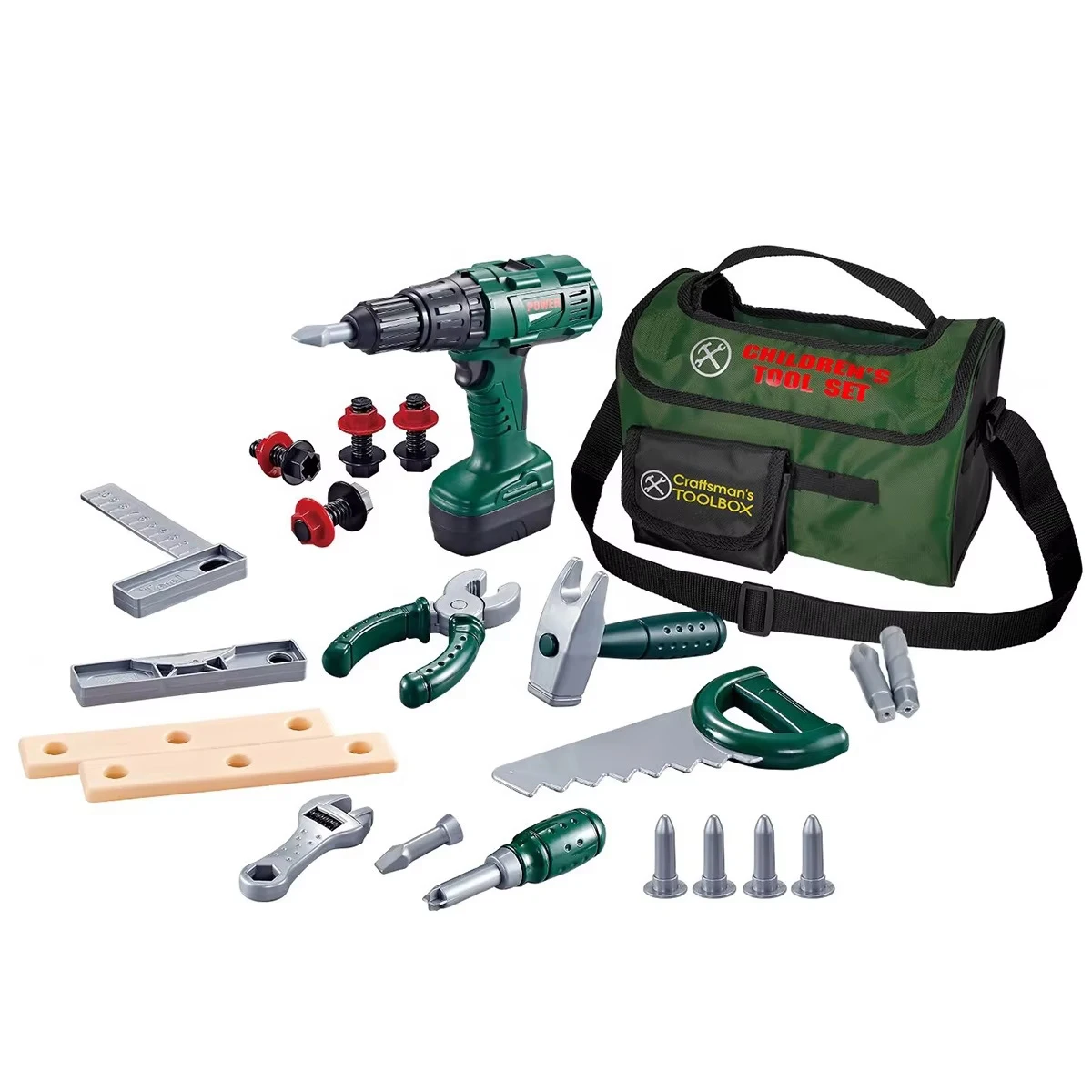 Детский набор инструментов SY Boys для ролевых игр ремонта электродрели инженерных из 27 предметов с сумкой