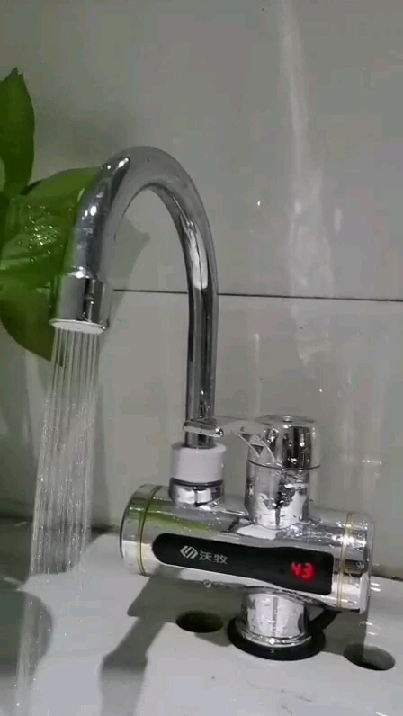 Factory Supply Discount Price Single Hole Tankless Tap Electric Instant Kitchen Sink Hot Water Heater Faucet for Home Bathroom