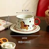 Taza de café y plato "Fuma", un momento de paz.