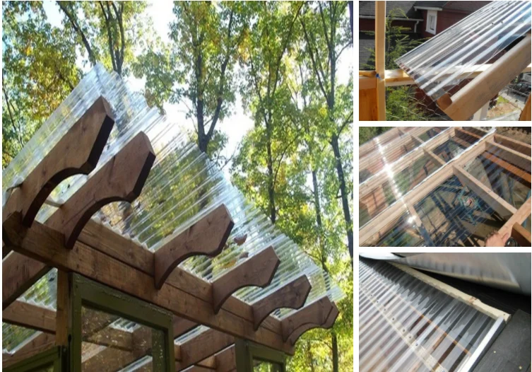 Factory Cheap Price Uv Clear Polycarbonate Roofing Sheet Panel / Corrugated clear Hard Plastic Pc Sheets