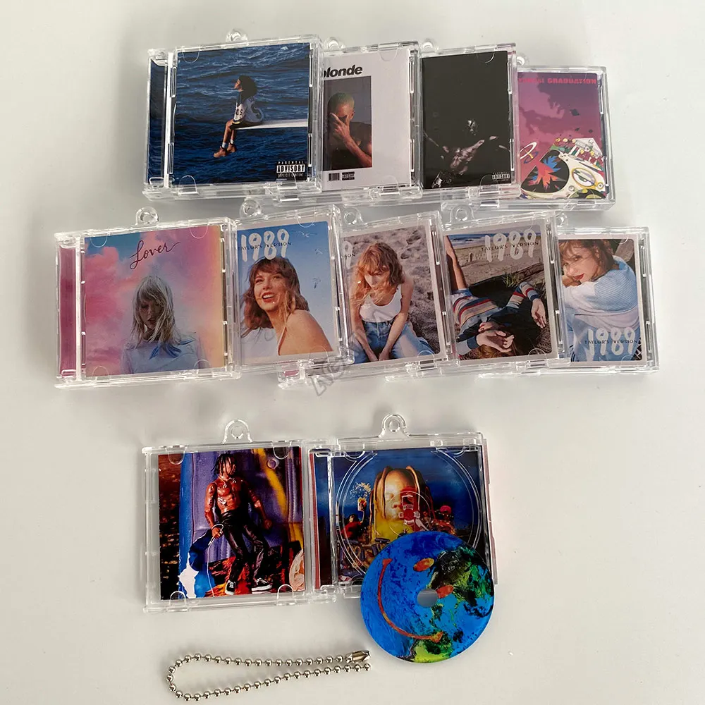 Mini CD Case Keychain - Customizable Fashion Souvenir