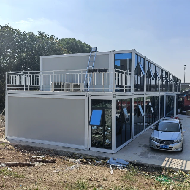 China Prefab Detachable 20ft Office Foldable Container House Modular House Living Mobile Houses