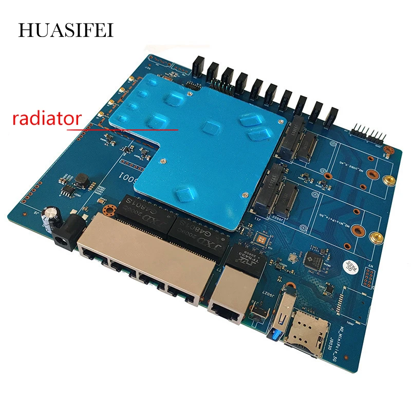 HUASIFEI QCA IPQ6010 chip quad-core 5G modem gigabit port wifi hotspot supports dual SIM card slot WIFI 6 router CAT12 CAT20