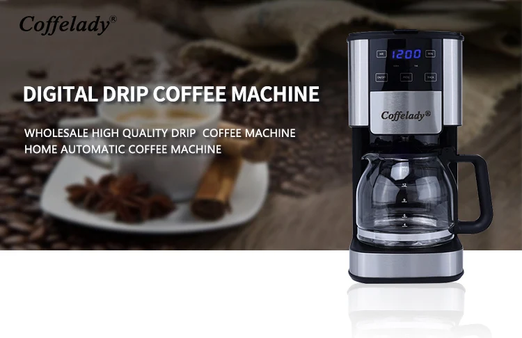 Cafetera Eléctrica De Goteo Automático,Máquina De Café Eléctrica De 12  Tazas Para Negocios Y Oficina - Buy Mejor Máquina De Café,Máquina De Café  Para Negocios,Automático Goteo Máquina De Café Product on Alibaba.com