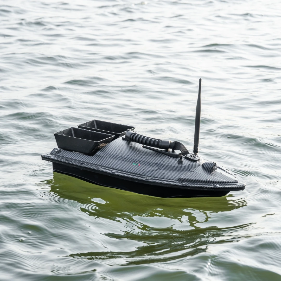 Flytec V070 GPS RC Fisnhing esca barca con motore a doppia carpa pesca 500m  distanza persa segnale ritorno velocità fissa crociera