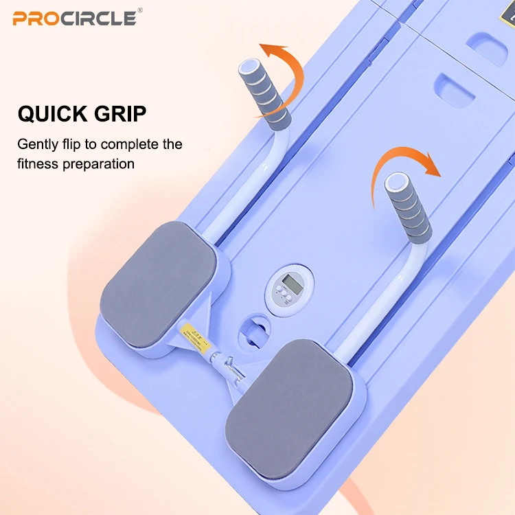KB2013 Weight Loss Exercise Training Equipment Automatic Rebound Plate Multifunctional Fitness Tablet Rolling Belly Wheel