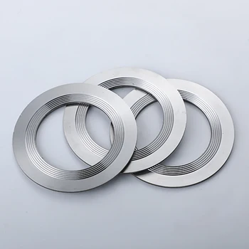 Wave toothed annular gasket Gaskets with graphite coating Corrugated stainless steel ring