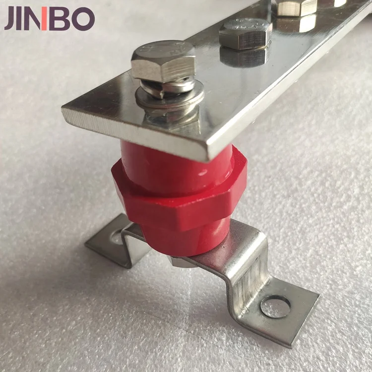 Factory Price Electrical Power System High Quality Copper Grounding Bus Bar Tinned Terminal Block Earth Bar