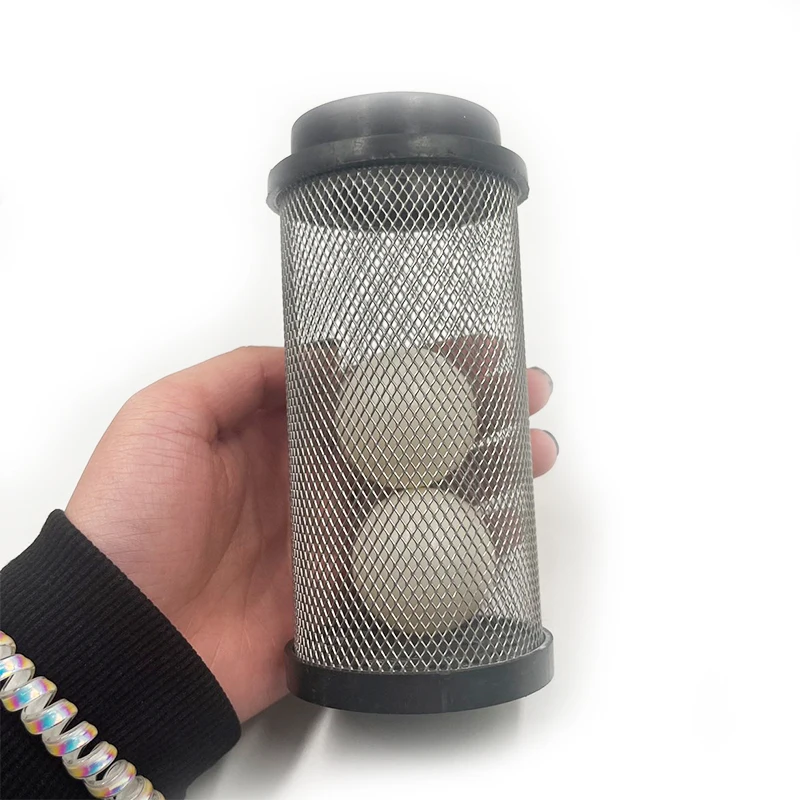 Scrubber Float Filter Plastic Mesh Float Ball Cage Strainer for Floating Floor Cleaning Machine
