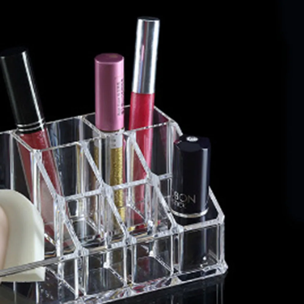 Cross Border Multi-Compartment Transparent Jewelry Storage Case Rectangular Display Makeup Organizers