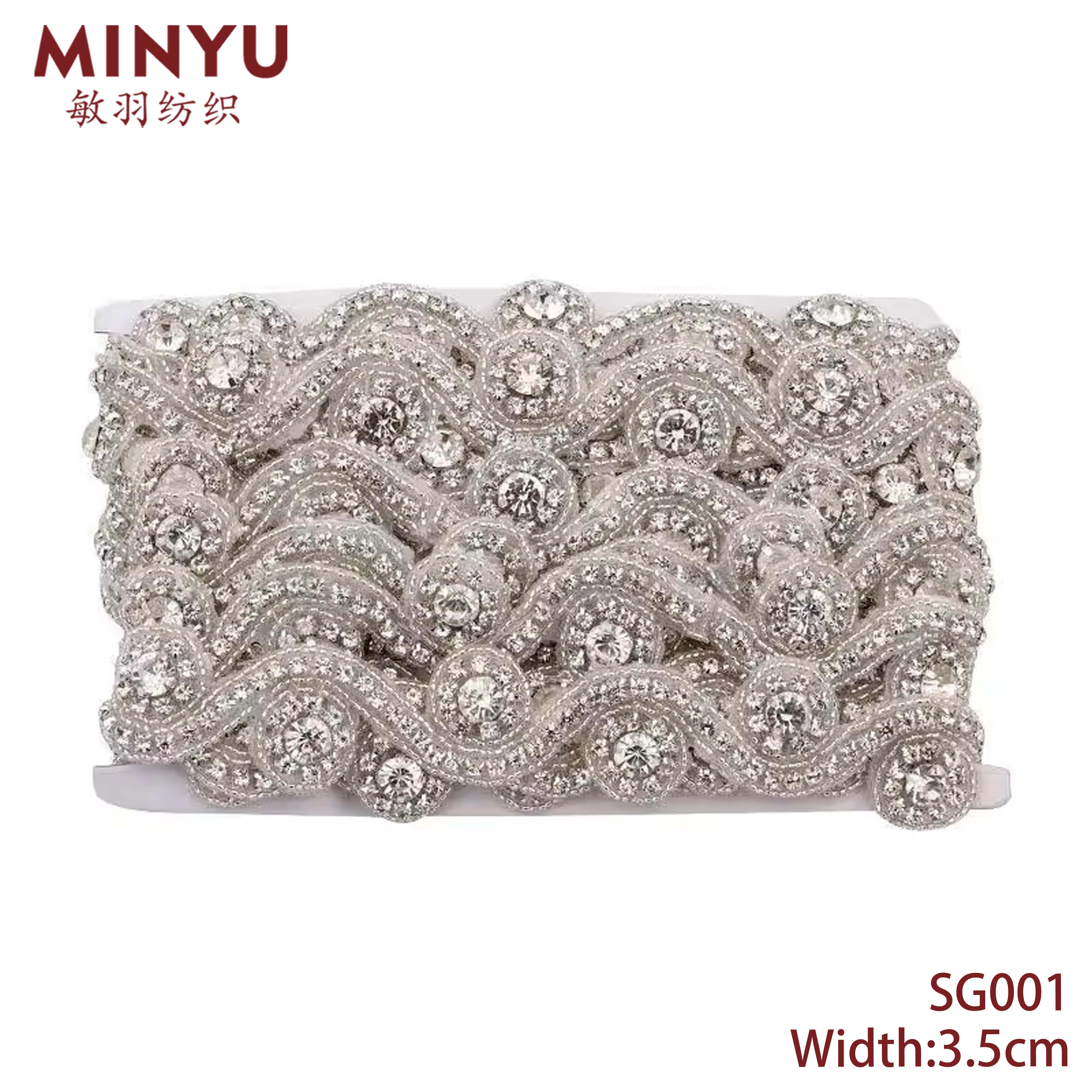 rhinestone beads for dresses Shop Lana Rhinestones Bodice Applique – KikiTextiles main image 0