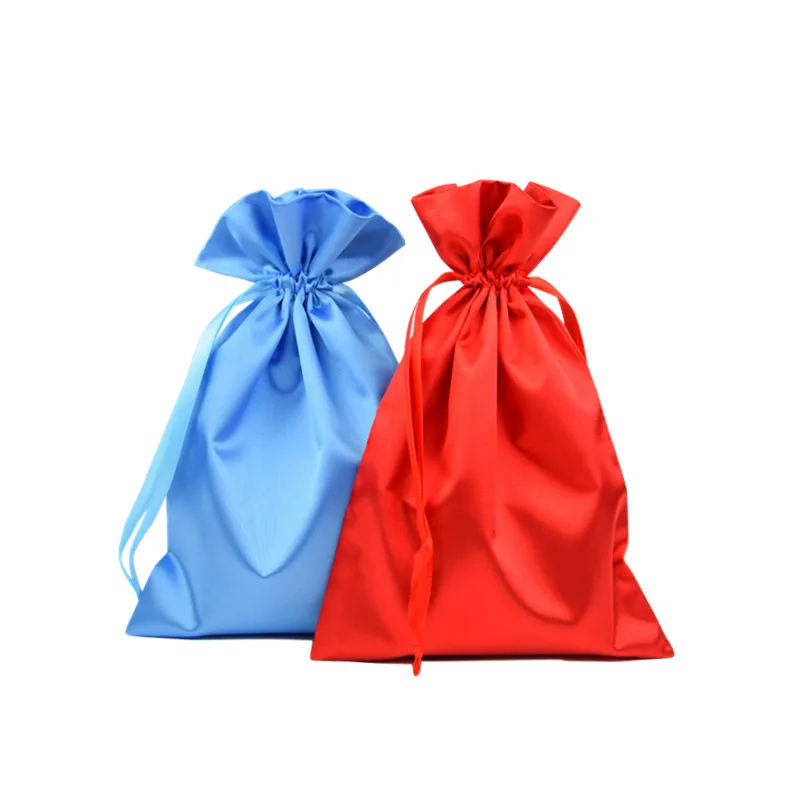 small satin drawstring bags