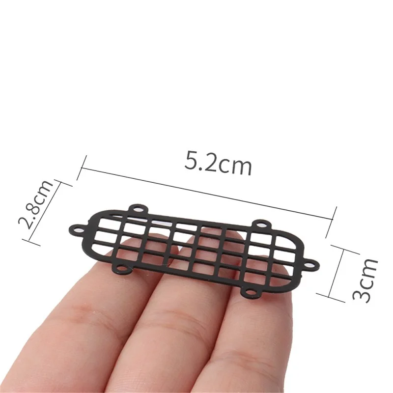 NTFHobby 5pcs 1/10 for Trx4 Rock Crawler Metal Upgrade Parts Rear/Side/Tail Window Protective Mesh Net