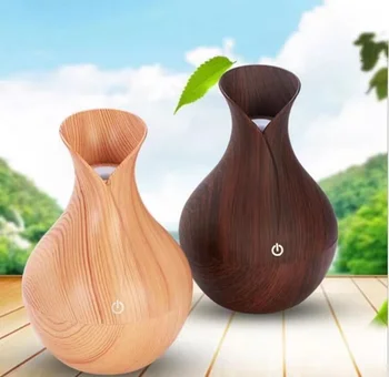 Wood Grain Essential Oil Diffuser  Household Aroma  Aromatherapy Mist Maker with LED Ultrasonic Humidifier