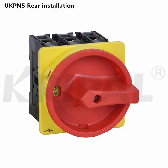High Voltage 100A IP65 3 Phase IEC Standard Waterproof Rotary Isolator Switch