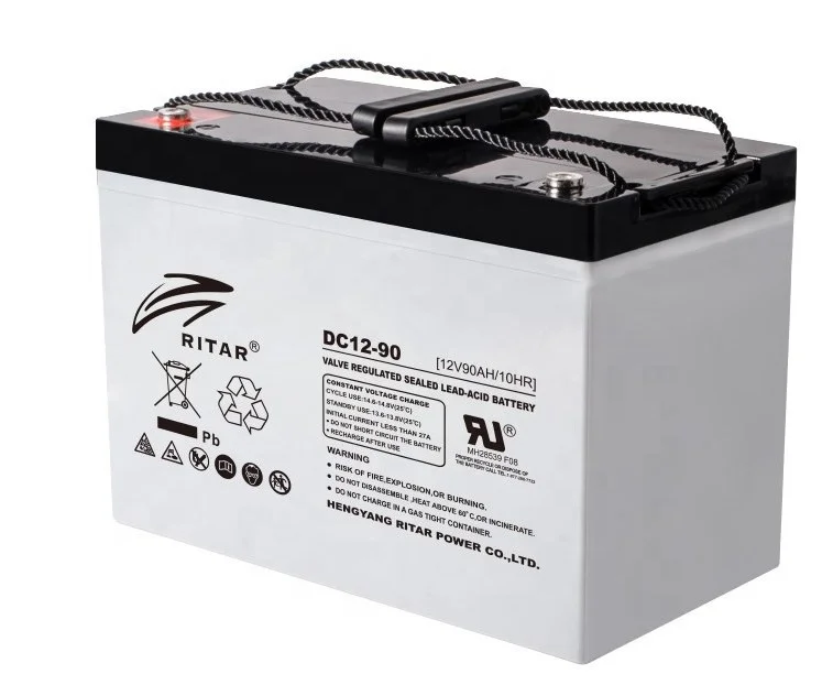 Ritar Solar Batteries 12V 2V  26-3000ah Lead Acid Battery AGM VRLA GEL Battery