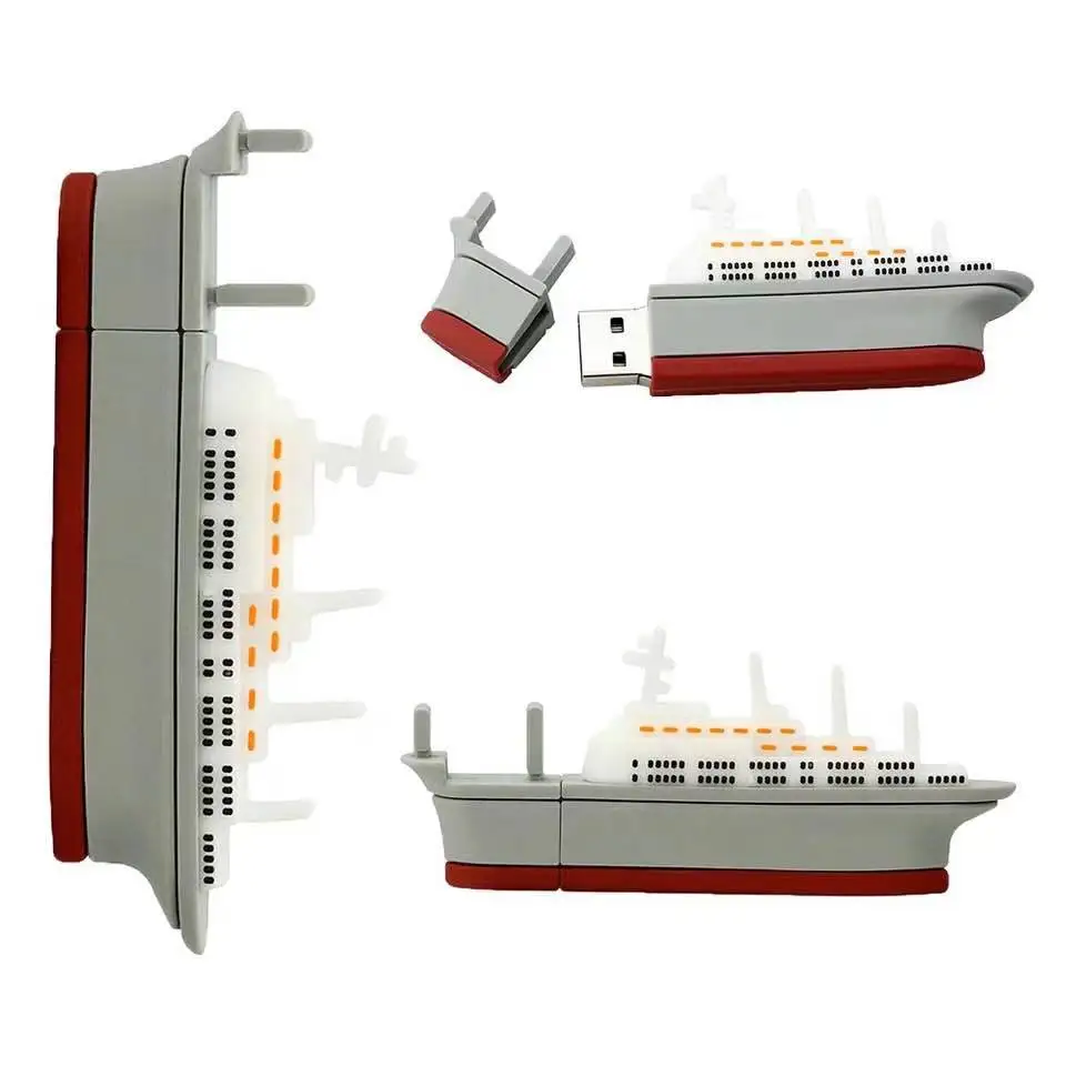 Factory Price Brand Logo Promotion Custom logo Gift Oem Odm Cruise Ship Flash Drive Usb 2gb 4gb 8gb 16gb 32gb 64gb 128gb