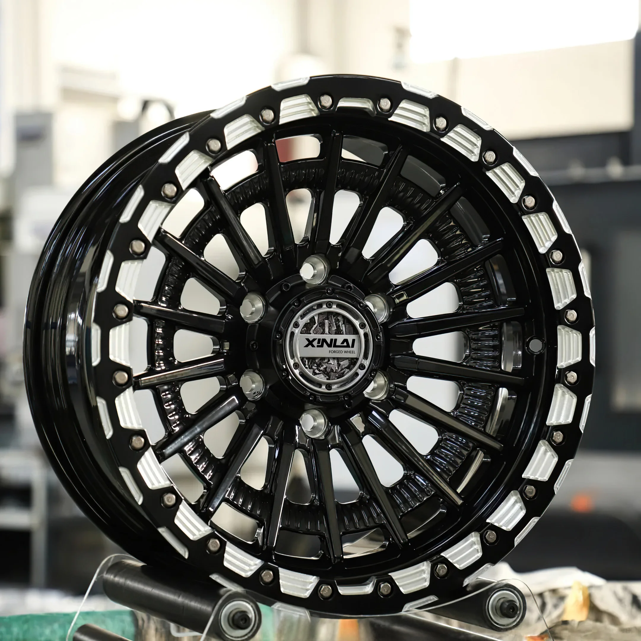 XINLAI Beadlock Custom Forged Wheels 6x139.7 6x114.3 Wheels 4x4 off Road Car Alloy Rim for jeep Land Rover gmc Wheels - Image 5
