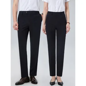 High Quality Women's Navy Blue Office Suit Pants Modern Formal Work Trousers