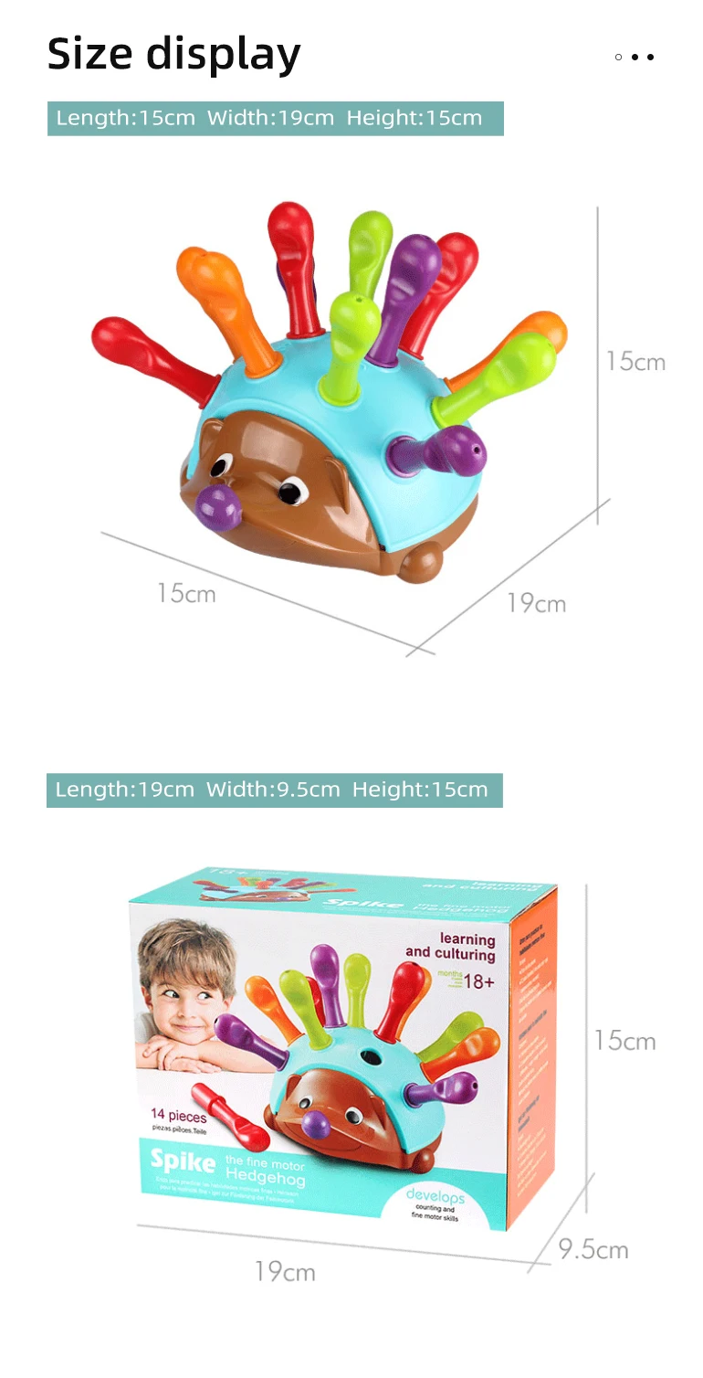 Educational Sensorial Matching Game Kids Sensory Toys Fingertip Shape