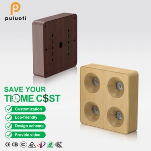 3500K 48W Walnut Wood Aluminum Vintage Decorative 36° COB LED Log Color Ceiling Lamp for Indoor Use Living Room Corridor Kitchen