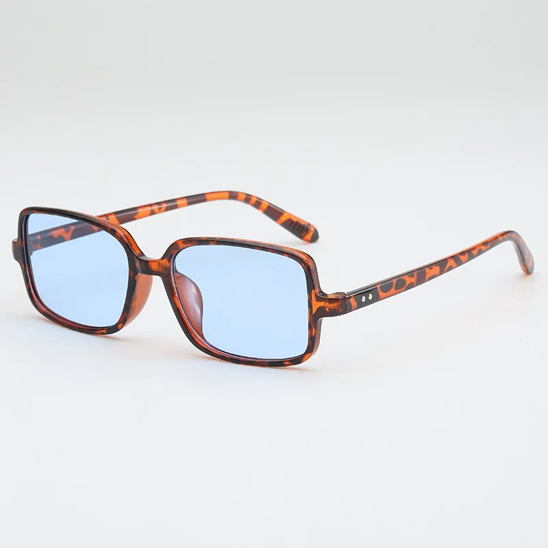 2026 New Cross-Border Vintage Square Sunglasses European And American Fashion Simple Rivet Unisex Flat Lens UV400 Full_voghion.com
