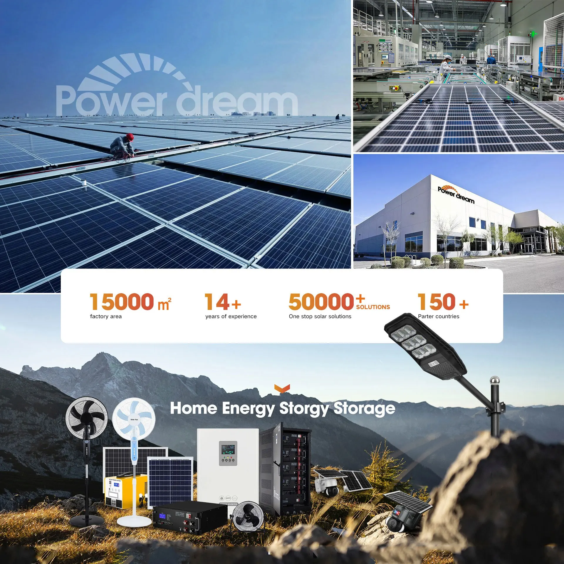 Power Dream Home Energy Solar 2kw 5kw 8kw 10kw Solar System Home Solar ...