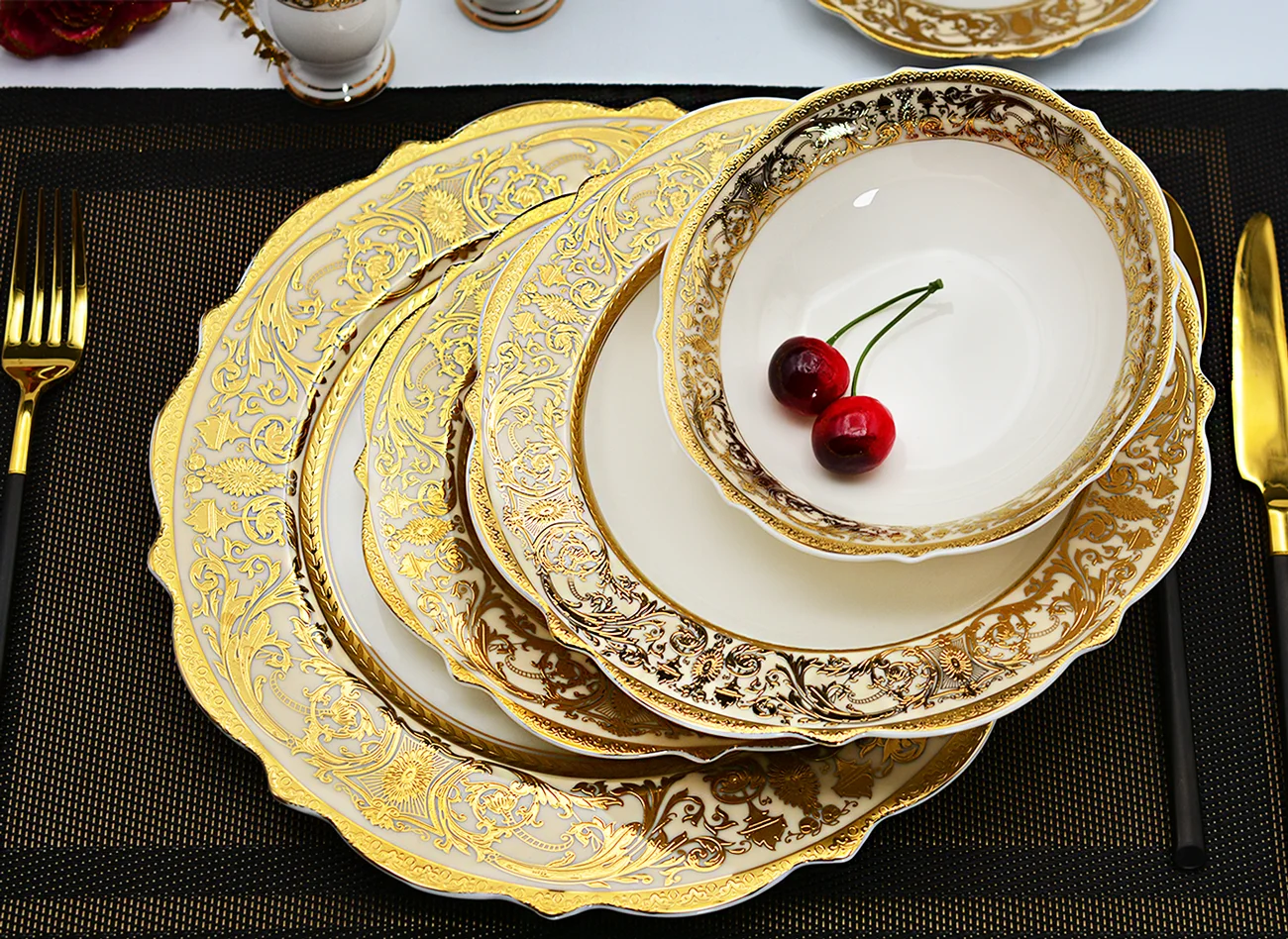 High quality western style dinnerware sets - Karosa chinaware