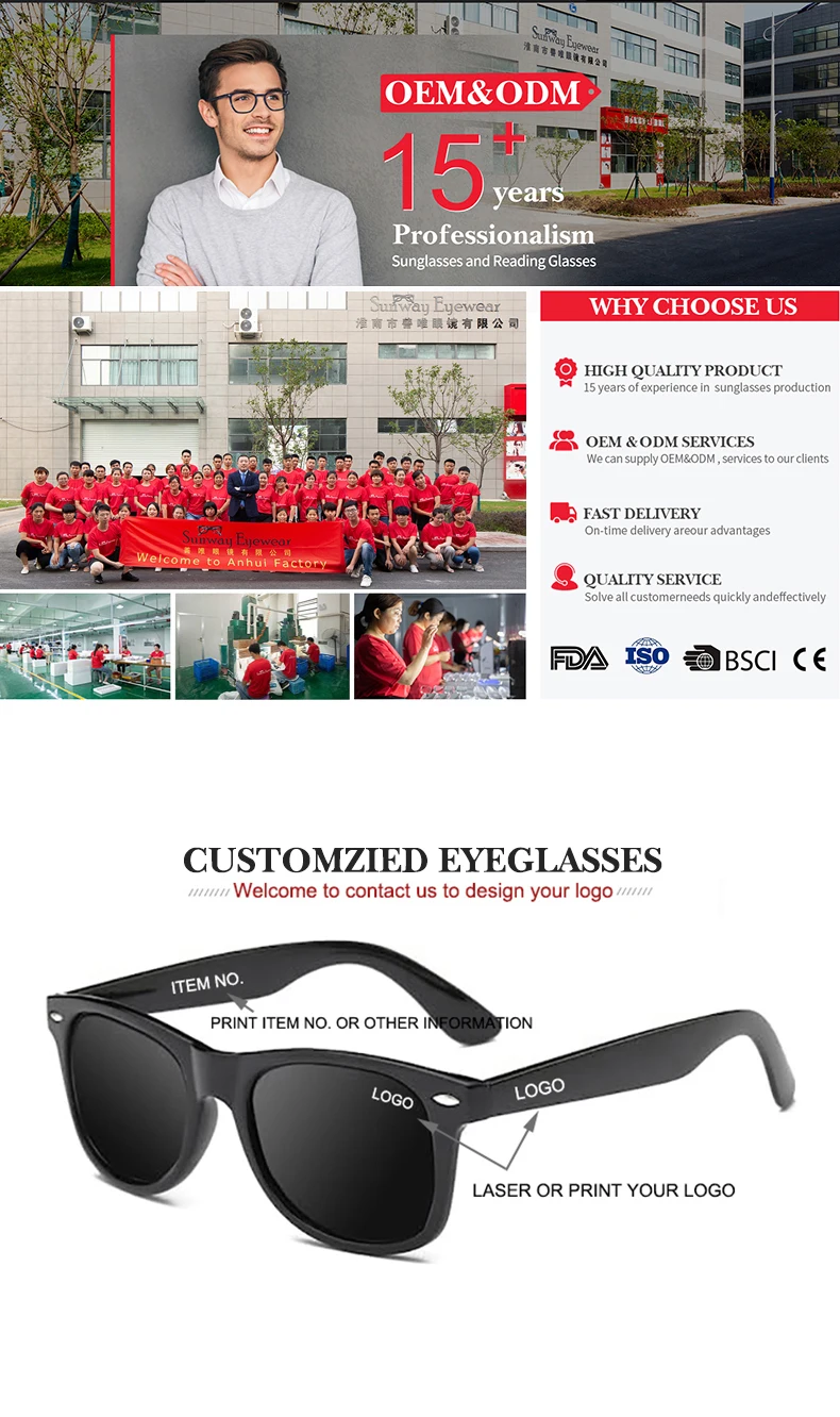 Sunway Eyewear Factory Directly Mens Sun