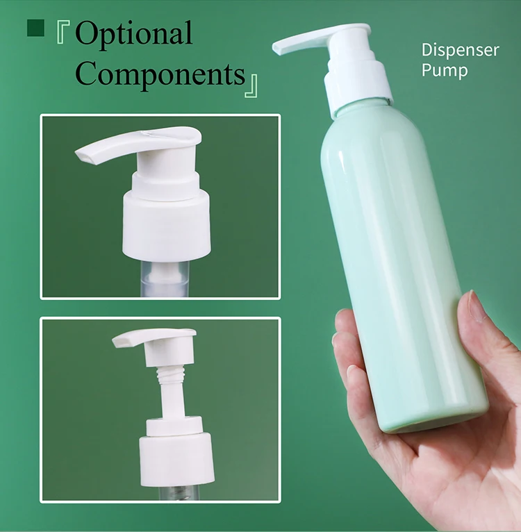 50% Pcr Wholesale Empty Pump Lotion Bottle 180ml Green Cosmetic Pet ...