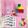Tangram di coniglio + blocchi di legno