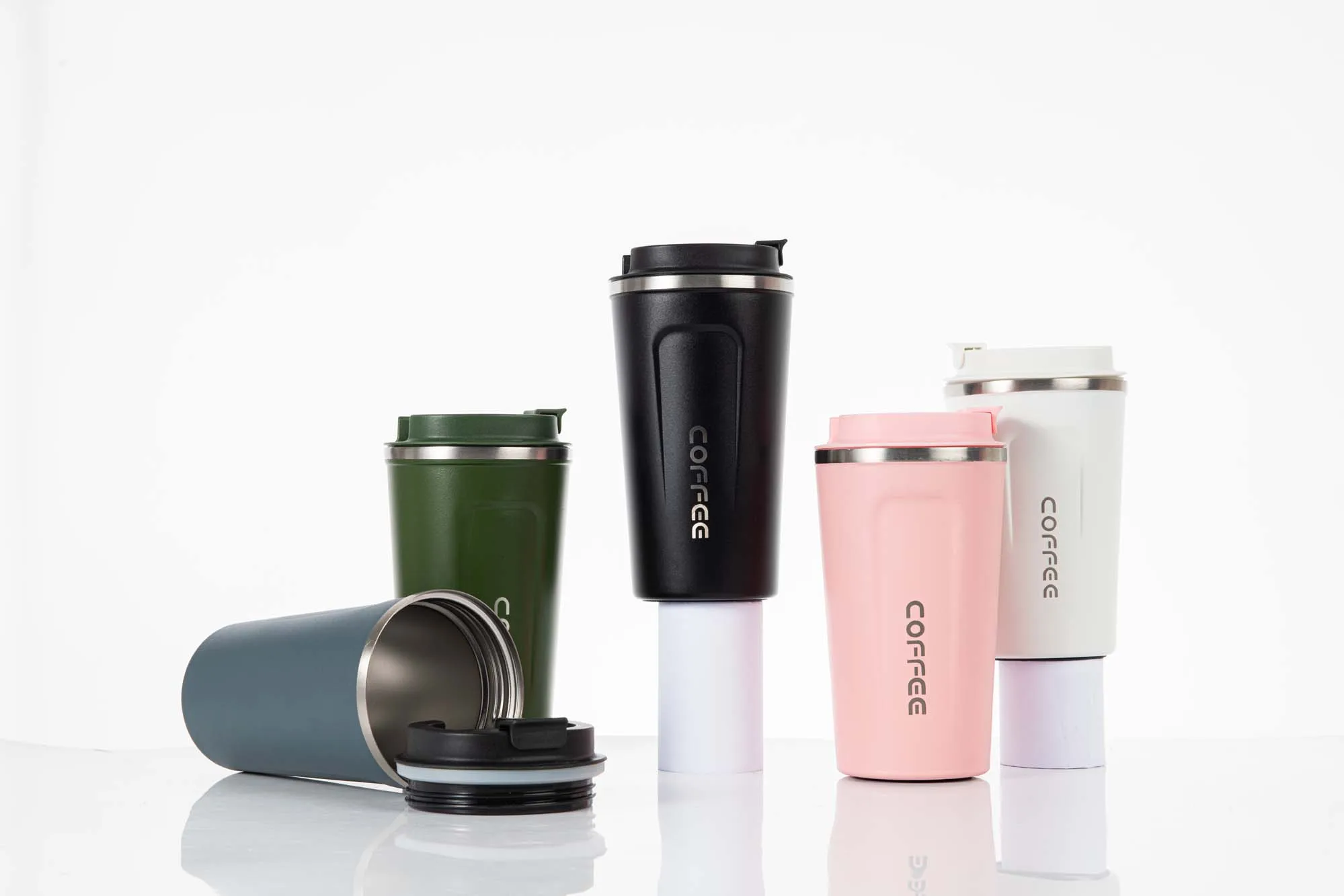 High Quality Custom Logo 380ml 510ml Thermal Coffee Mug Double Wall Stainless Steel Insulated Powder Coated Thermal Mug