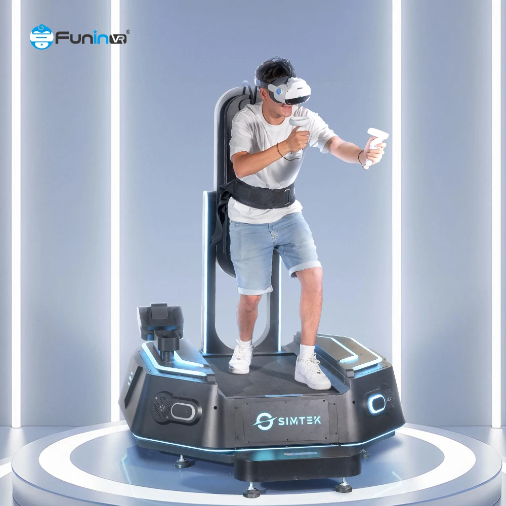 9D VR Shooting Game 360 Degree VR Standing Platform