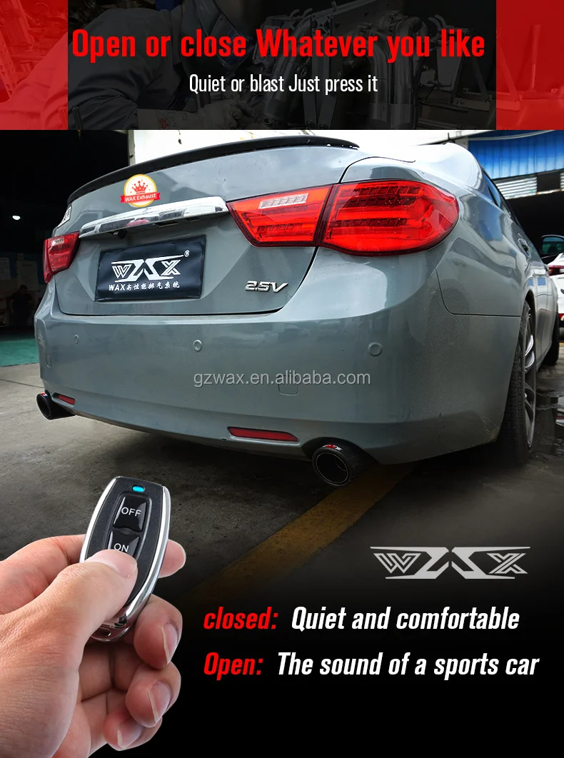 Cat-back Exhaust Muffler Pipe Electronic Valve Performance Exhaust Manifolds Catback Exhaust System For Toyota MARK X 2004-2016