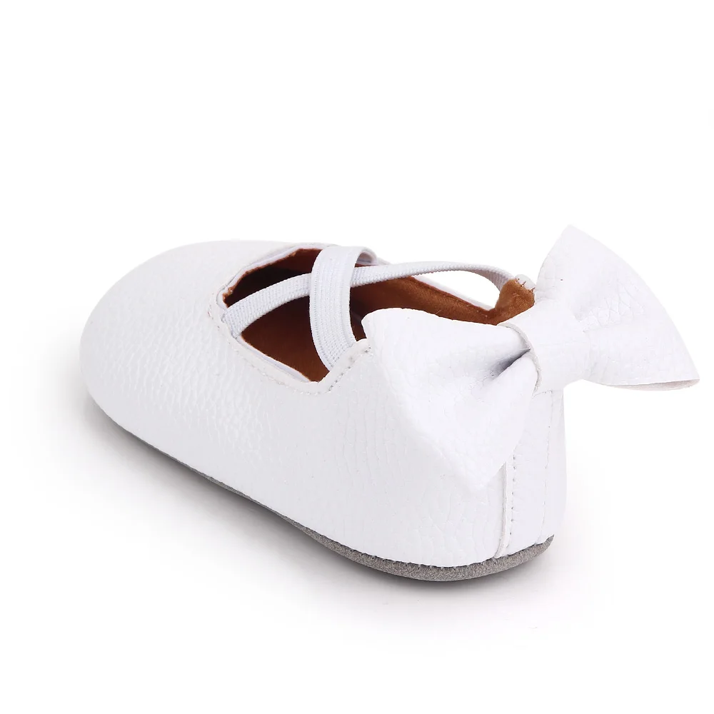 Newborn toddler shoes lovely bow baby girls princess shoes girls soft sole walking shoes wholesale supplier