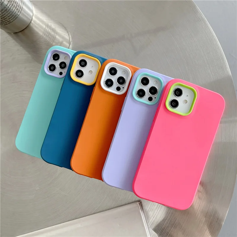 New Arrival 3 in 1 Mobile Phone Cover Case for iPhone 15 Shockproof Tpu Cover Slim Funda Matte Finish Phone Cases for iPhone 16