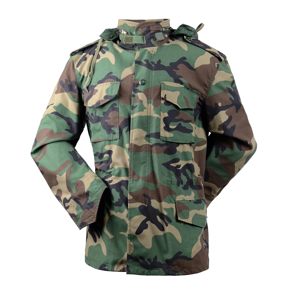 Waterproof Woodland Camo M-65 Field Jacket Winter Parka
