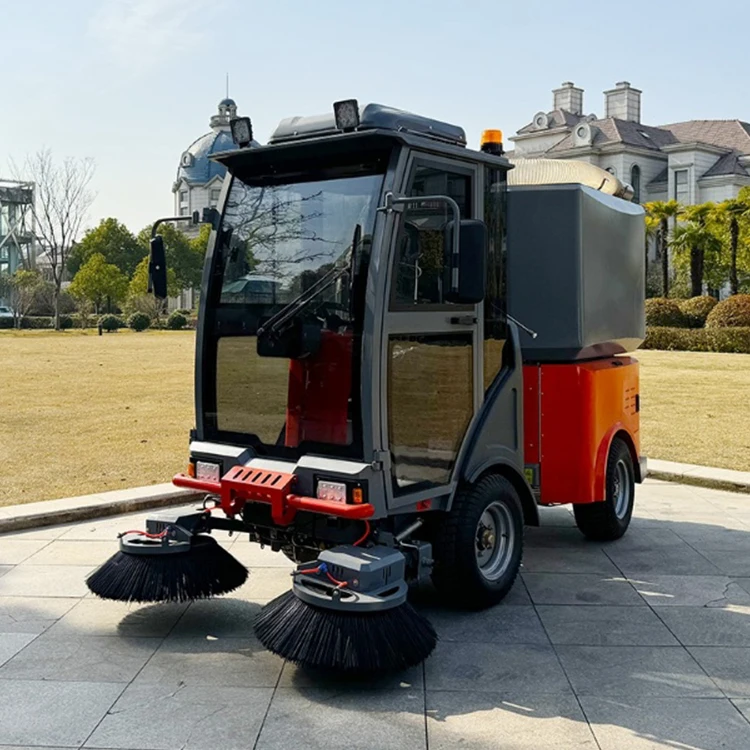 FS4000 Brand New outdoor Industrial patio Full Closed Electric Street Ride On Sweeper Car