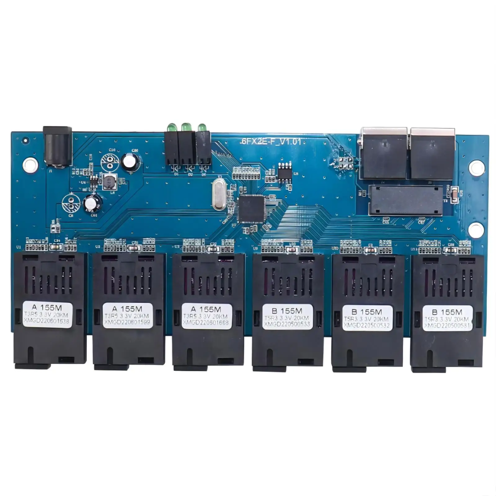 8 Port Fiber Optic Switch Pcb 100mbps Network Fiber Optic