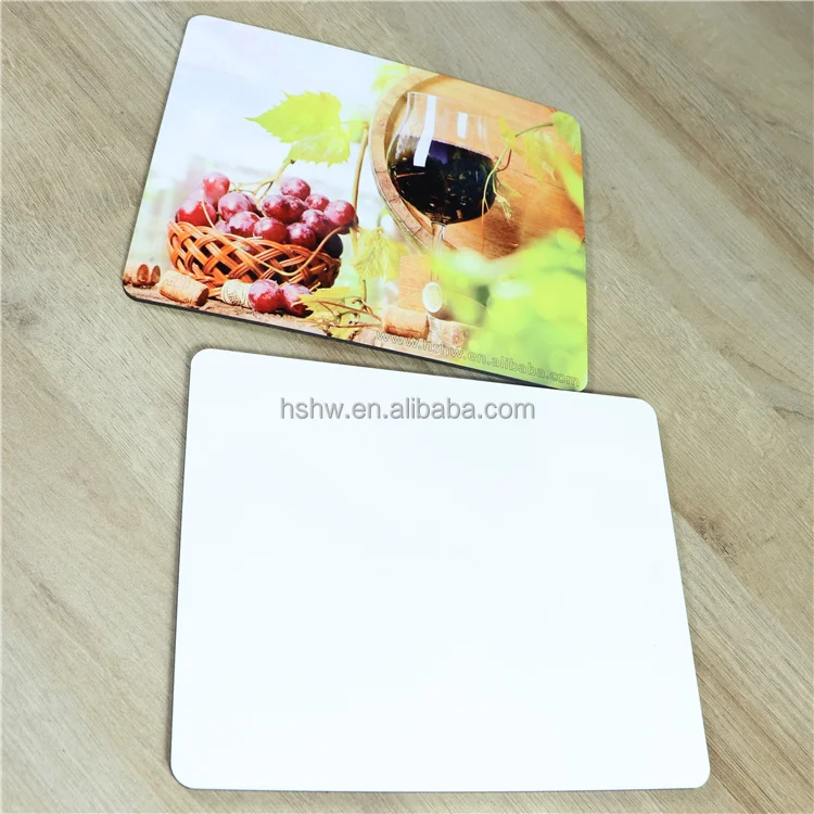 Personalized Custom Printing 19x23cm Place Mat Blank MDF Cork Table Placemats for Sublimation